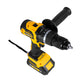 Taladro Inalambrico sin escobillas 1/2" pulg - 13mm - 21 V FURIUS con 2 Baterías, Cargador y Estuche Plástico