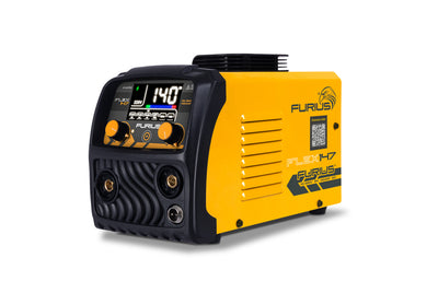 SOLDADOR INVERSOR MULTIPROCESO FURIUS FLEX 147 - 140A 110/220V DUAL VOLTAGE - FCAW SIN GAS / MMA / TIG LIFT ARC