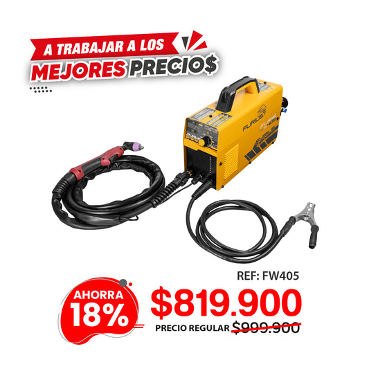 Cortador de plasma inversor de 45Amp 110V/220V capacidad hasta 5/8" (16mm) FLAME 405