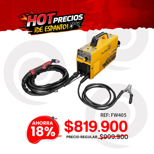 Cortador de plasma inversor de 45Amp 110V/220V capacidad hasta 5/8" (16mm) FLAME 405