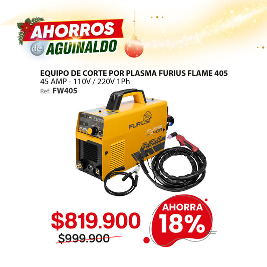 Cortadora plasma inversor FURIUS FLAME 405 45A 110/220V