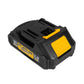 Taladro percutor inalambrico brushless 21V +  2  baterias  de 2 Amp + cargador + maletin plastico