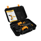 Taladro percutor inalambrico brushless 21V +  2  baterias  de 2 Amp + cargador + maletin plastico