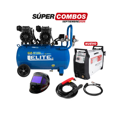 COMBO COMPRESOR DE AIRE + CARETA ELECTRONICA + CORTADOR DE PLASMA