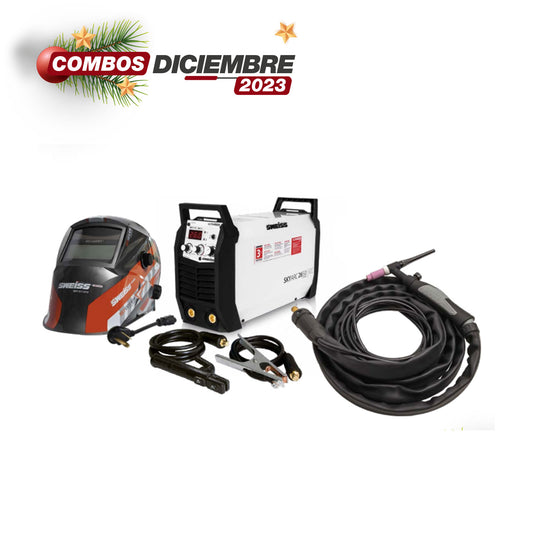 Combo Soldador inversor 260A + Careta + Antorcha