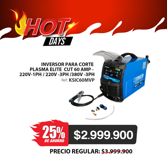 Cortador por plasma 60A 220/380/440V Pilot Arc