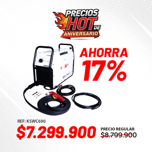 Cortador de plasma 60A hasta 35mm (1+ ⅜”) SKY CUT 690 MX