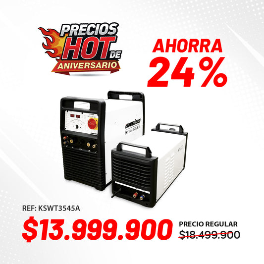 Soldador inversor TIG 350A 3ph 220V (Refrigeración Líquida) SKYTIG 3545 AC/DC