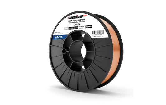 ROLLO ALAMBRE SOLDADURA SWEISS MIG-MAG ER70S-6 Acero Al Carbono 0.030" 10lb (4.5kg)