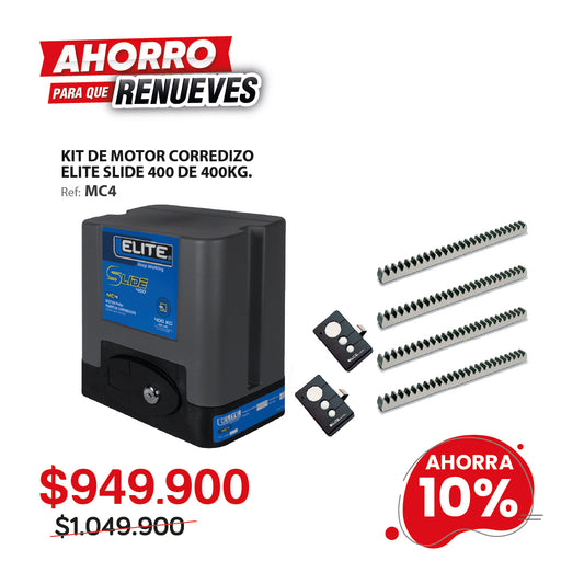 Motor para puertas corredizas SLIDE400