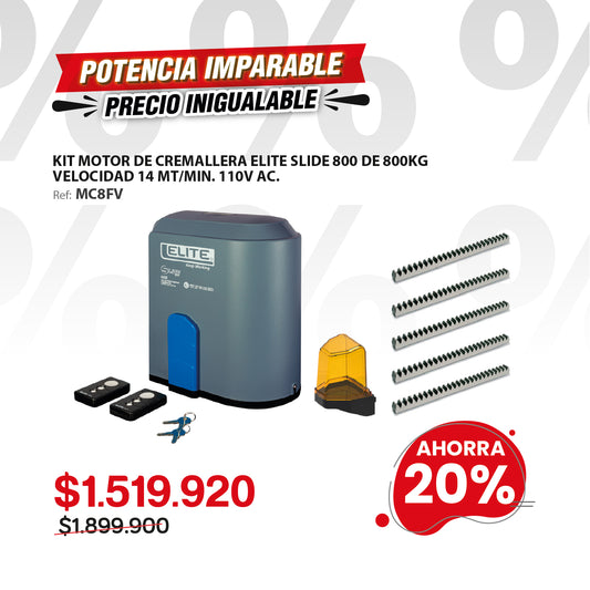 Motor para puertas corredizas SLIDE800FV