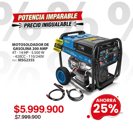 Motosoldador 200A 110/240V MMA