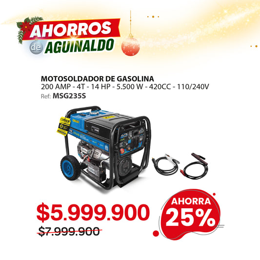 Motosoldador 200A 110/240V MMA