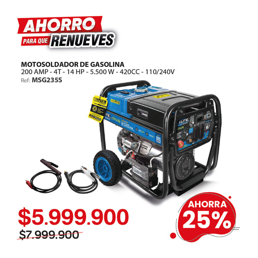 Motosoldador 200A 110/240V MMA