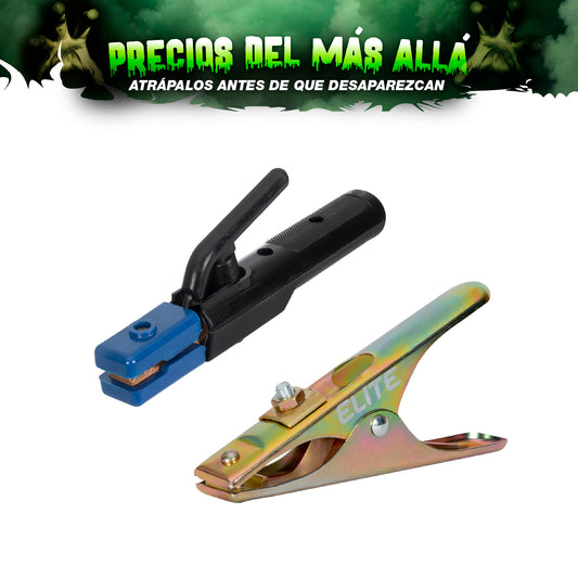 COMBO PINZA PORTAELECTRODO 300AMP + PINZA DE MASA