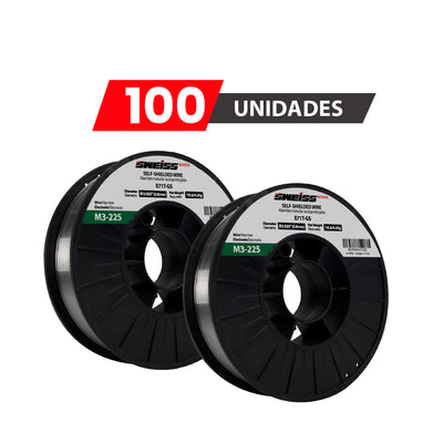 PACK X100 Rollo soldadura tubular autoprotegida 0.030” (0.8mm)