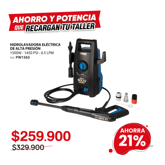Hidrolavadora eléctrica de alta presión ELITE 1500W 1450 PSI