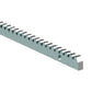 Cremallera de acero galvanizado para motores corredizos. Para puertas de máximo 1200Kg. Tramo de 1 metro. Modulo 4. 12x30. RIM4F