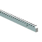 Cremallera de acero galvanizado para motores corredizos. Para puertas de máximo 1200Kg. Tramo de 1 metro. Modulo 4. 12x30. RIM4F