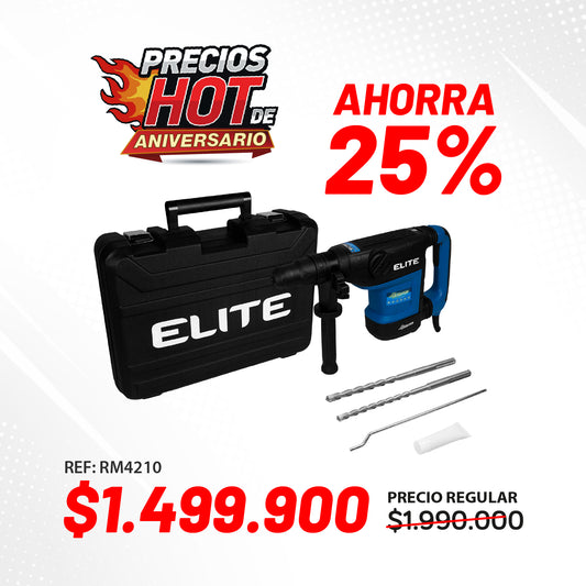 Rotomartillo con Encastre Tipo SDS Max, Potencia de 1.200W, 5 a 10 Joules de Energia de Impacto, 110V-60Hz