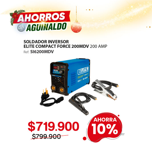 Soldador inversor 200A 110/220V MMA/TIG Lift – Elite ARC 200 Compact