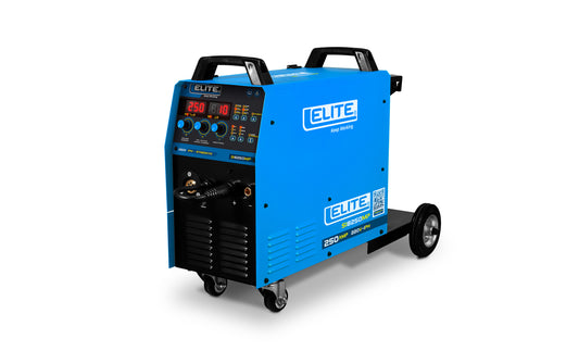 SOLDADOR INVERSOR MULTIPROCESOS MIG/MAG/FCAW/MMA/TIG ELITE MP 250 - 250A 60% 220V 1PH - ELITE + ANTORCHA 350A 36KD3