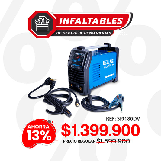Equipo de soldadura inversor 180A 220V TIG ELITE