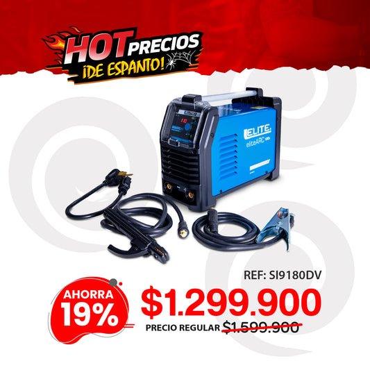 Equipo de soldadura inversor 180A 220V TIG ELITE