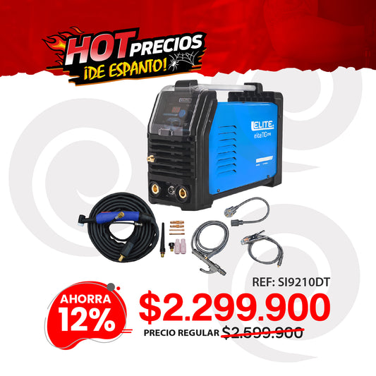 Equipo de soldadura inversor 210 Amp TIG ELITE