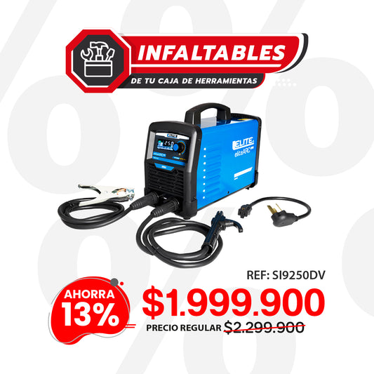 Equipo de soldadura inversor 250A 110/220V ELITE