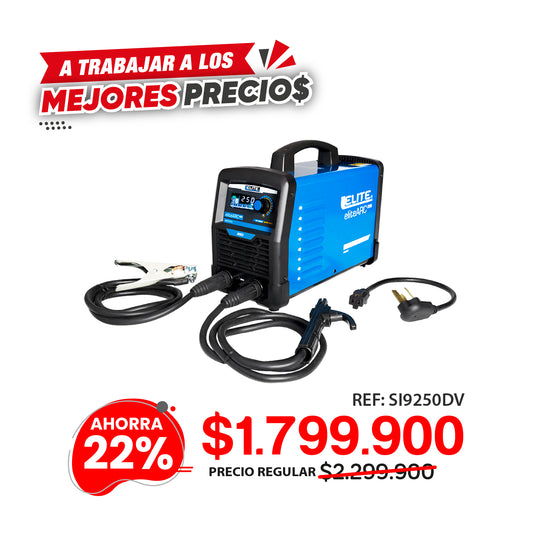 Equipo de soldadura inversor 250A 110/220V ELITE