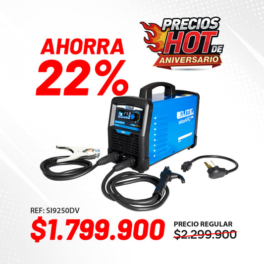 Equipo de soldadura inversor 250A 110/220V ELITE