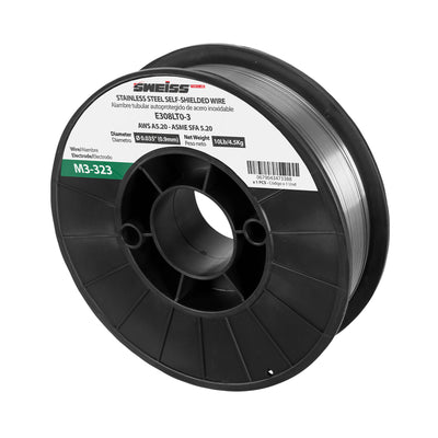 ROLLO ALAMBRE SOLDADURA TUBULAR ACERO INOXIDABLE AUTOPROTEGIDO 0.035-9mm AWS E308LT0-3 200MM (10 LB 4.5 KG)