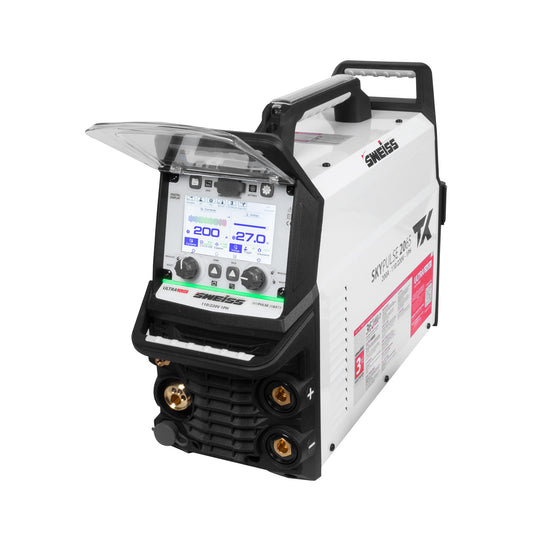 Soldador Inversor Multiproceso Industrial SWEISS SKYPULSE 2065 TX 200A Dual Voltage 110/220V MIG-MAG / MMA / TIG Lift Arc / Flux Cored