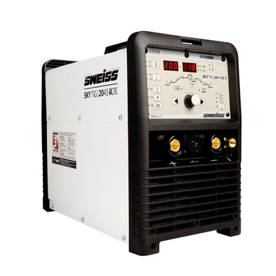 Soldador inversor SWEISS SKYTIG 2045 AC/DC 200A 220V TIG MMA HF Pedal