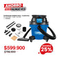 Aspiradora ultra silenciosa ELITE 5HP 34L /9 GL húmedo/seco