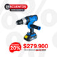 Taladro Percutor Inalambrico 1/2pul, 20V, 1 BAT 2AH - CAJA CARTON