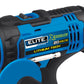 Taladro inalámbrico percutor 20V Mandril 2" - 13mm 1.650RPM ELITE XTREME con 2 Baterías, Cargador, Clip Cinturón, Punta Destornillador y Estuche Plástico