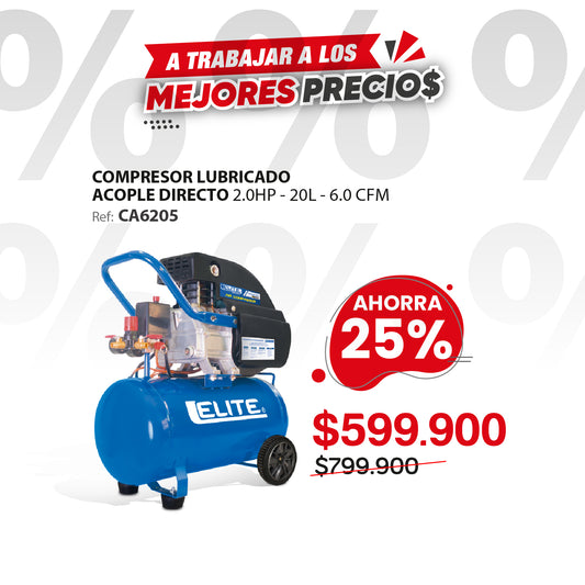 Compresor de aire 20L 125 Psi ELITE