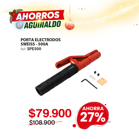 Porta electrodos SWEISS 500A (TIPO JACKSON) SWEISS