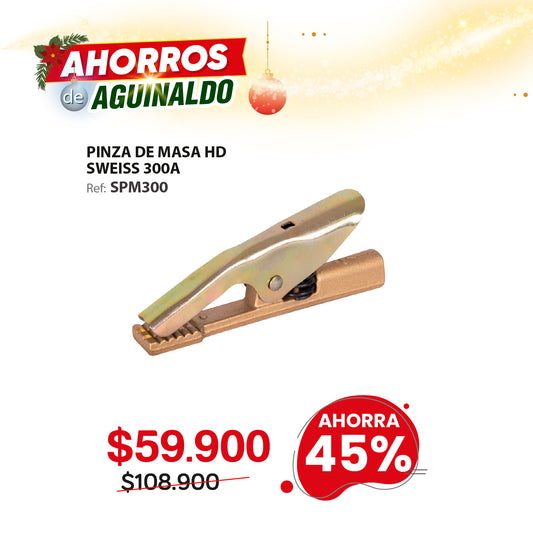 Pinza de masa SWEISS 300A Tipo Jackson