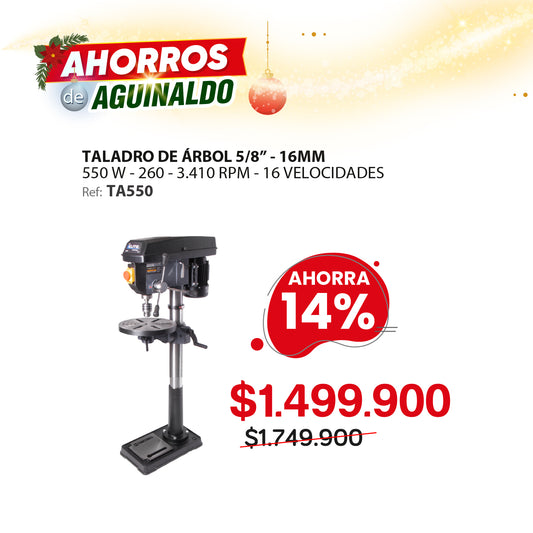 Taladro de árbol de 550 watts Elite profesional