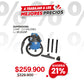 Aspiradora ELITE 2.5HP 9.5L/2.5 GL húmedo/seco con soplado