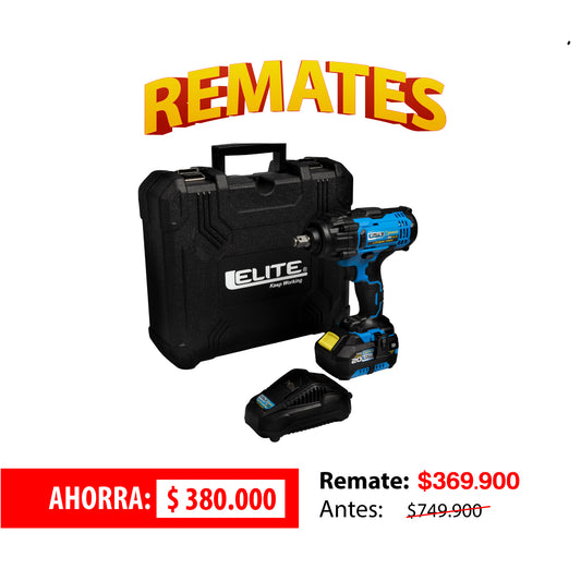 Llave de impacto inalámbrica 20V Eje 1/2" 2.300RPM Ref. XIW20 ELITE